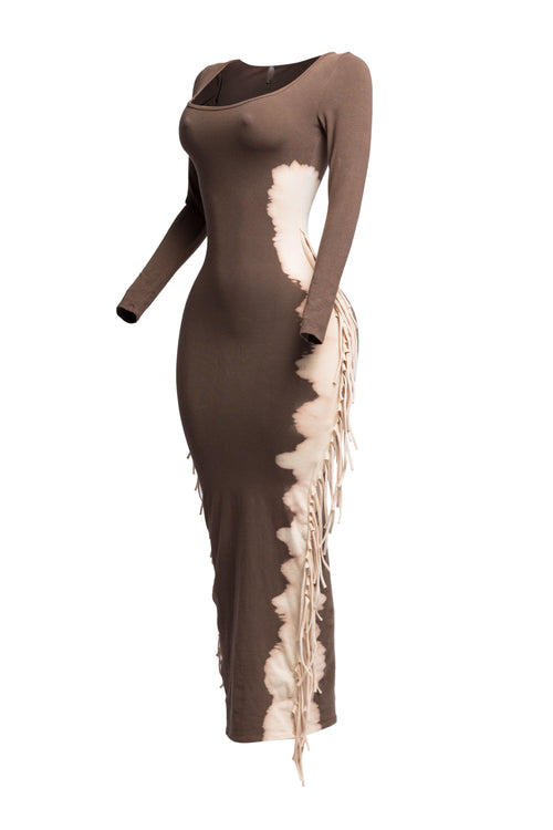 Lyric Fringe Dress - Nude (17)