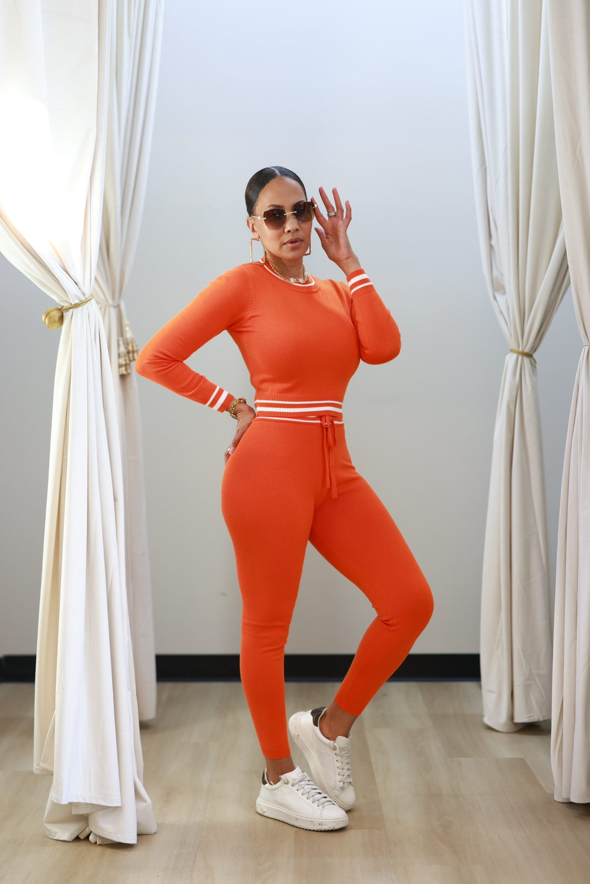 Claire Jogger Set - Orange