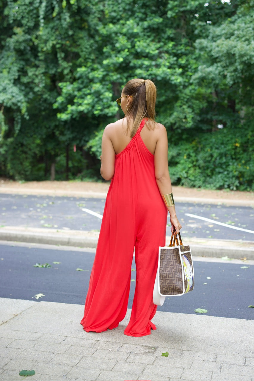 Halo Jumpsuit- Coral (F)