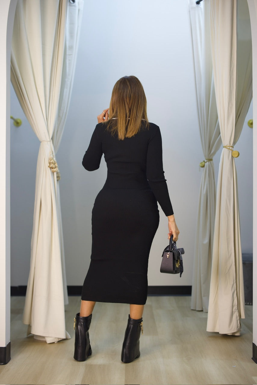 Minka Midi Dress - Black (07)