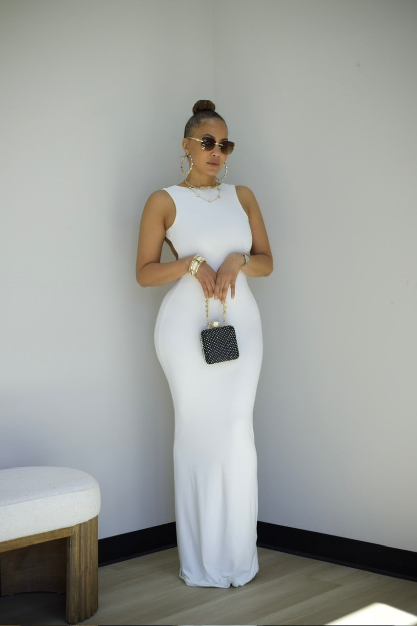 Bringing Sexy Back Maxi Dress - White