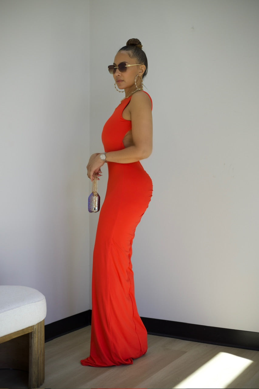 Bringing Sexy Back Maxi Dress - Orange (28)