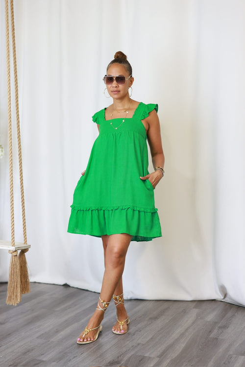 Missy Babydoll Dress - Green (013)