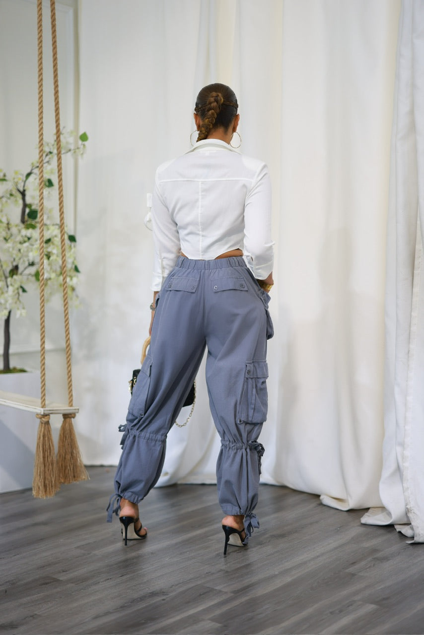 Juliana Cargo Jeans - Grey (T3)