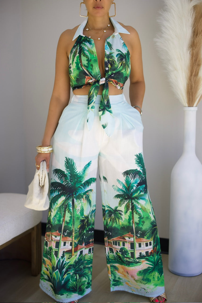 Tropical Vibes Pant Set