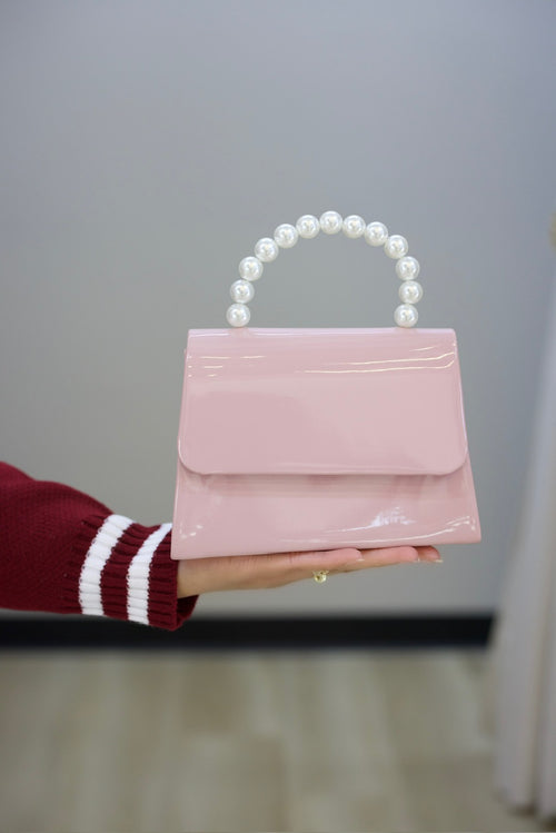 Girls Loves Pearls Bag - Pink