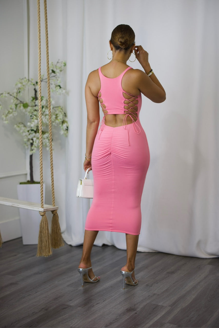 Just Kickin It Dress - Pink (20)