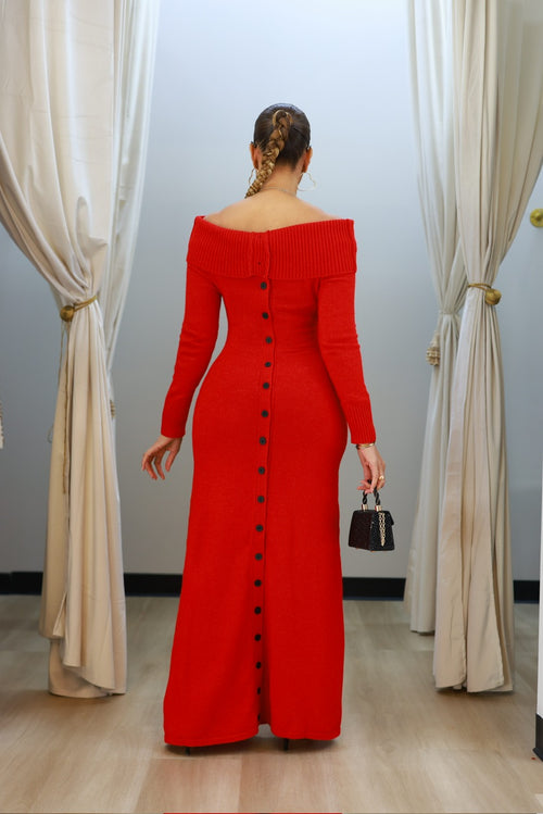 Nora Maxi Dress - Red (25)