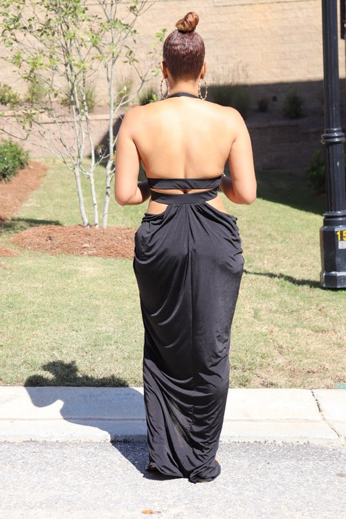 Stop And Stare Maxi Dress - Black (09)