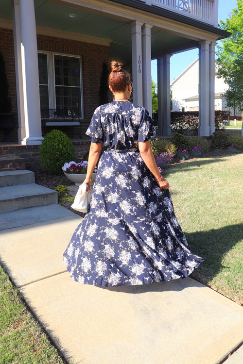 Twirl Tunic Top - Navy (24)